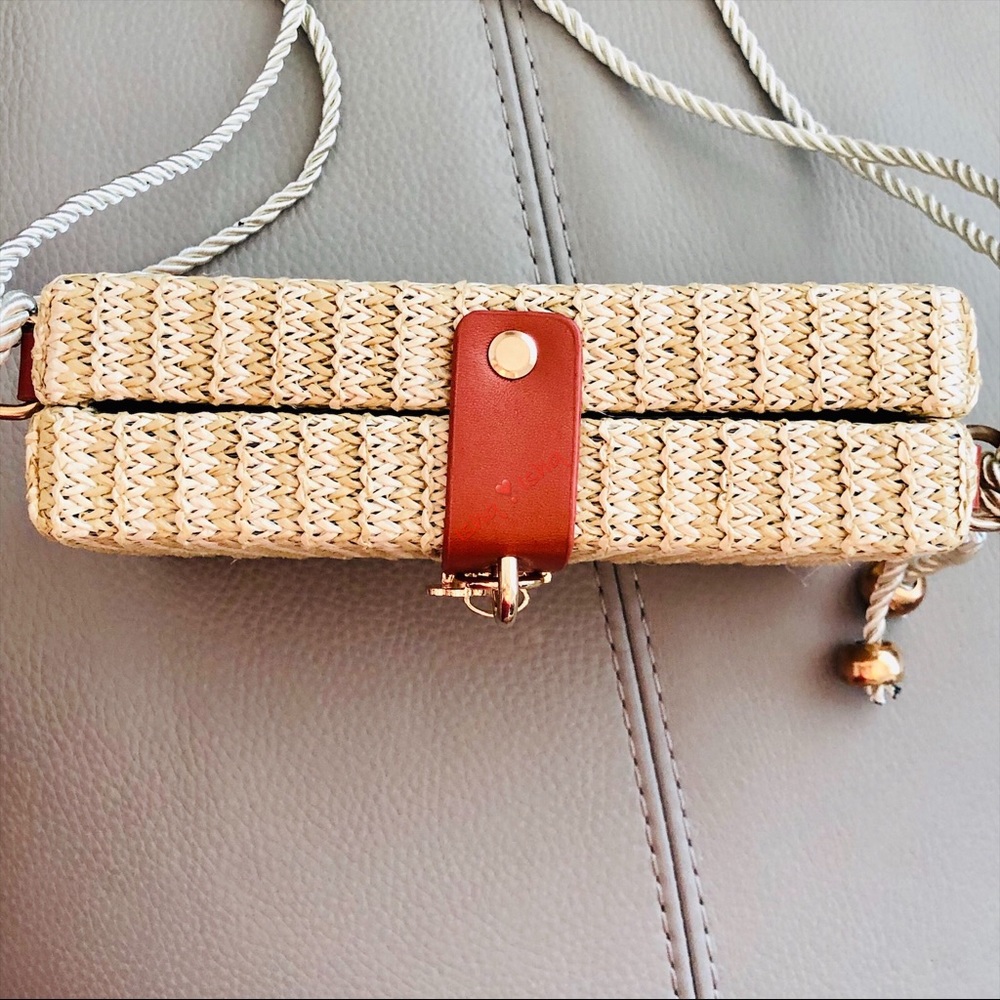 Meadow, Picnic Basket inspired Shoulder Bag BEIGE - Picture 6 of 9